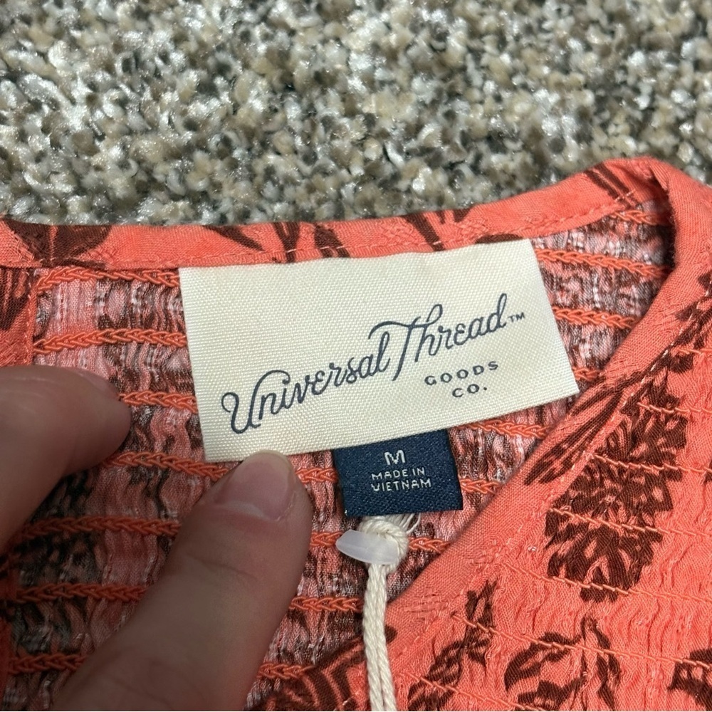 Universal Thread Coral Patterned Blouse - Picture 6 of 12